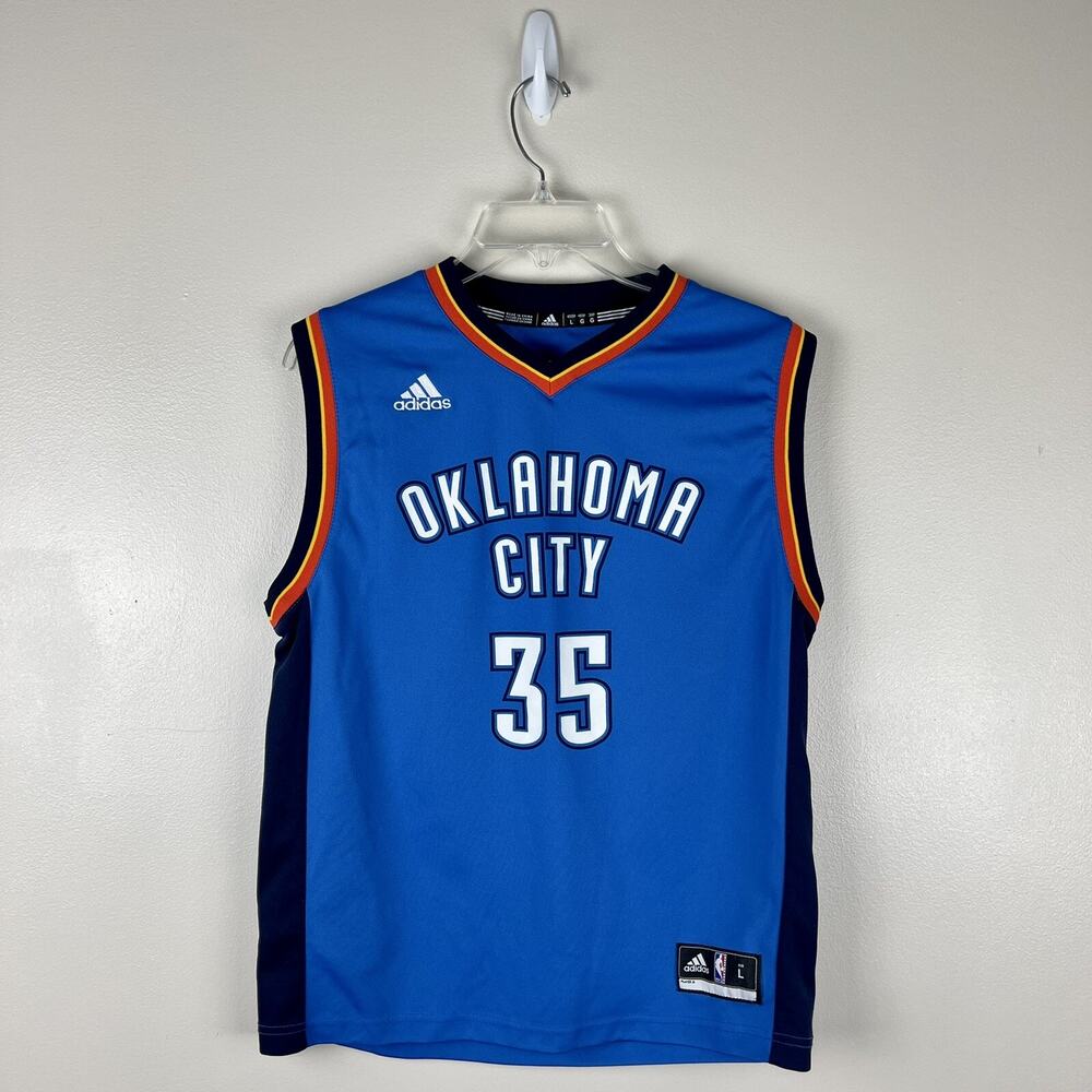 Adidas Oklahoma City Thunder NBA Youth Kevin Durant Jersey - Size Large - OKC